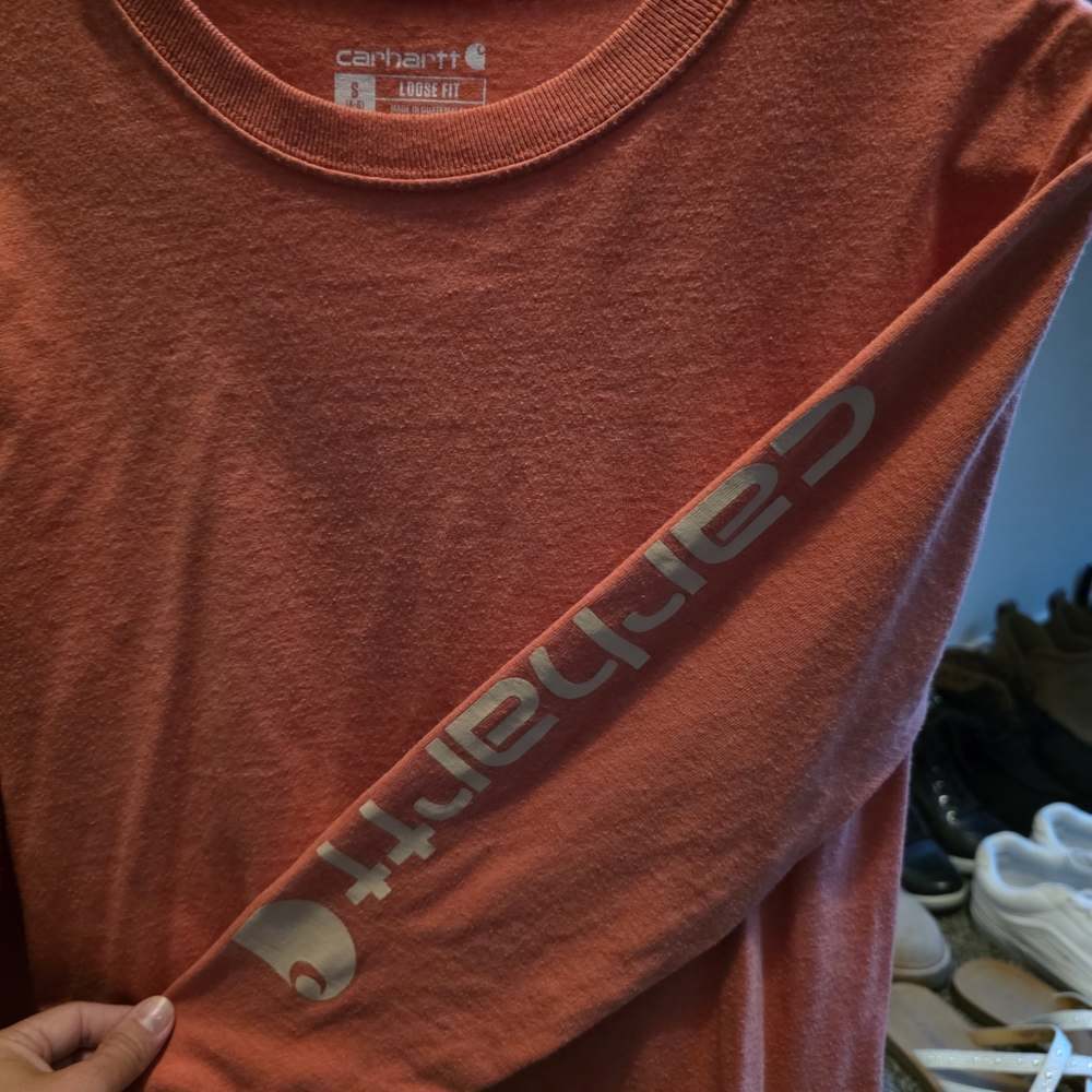 Carhartt Men's Rust Long Sleeve Tee